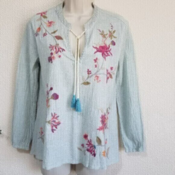 Johnny Was Viviana Effortless Scarf Blouse - Picture 4 of 6